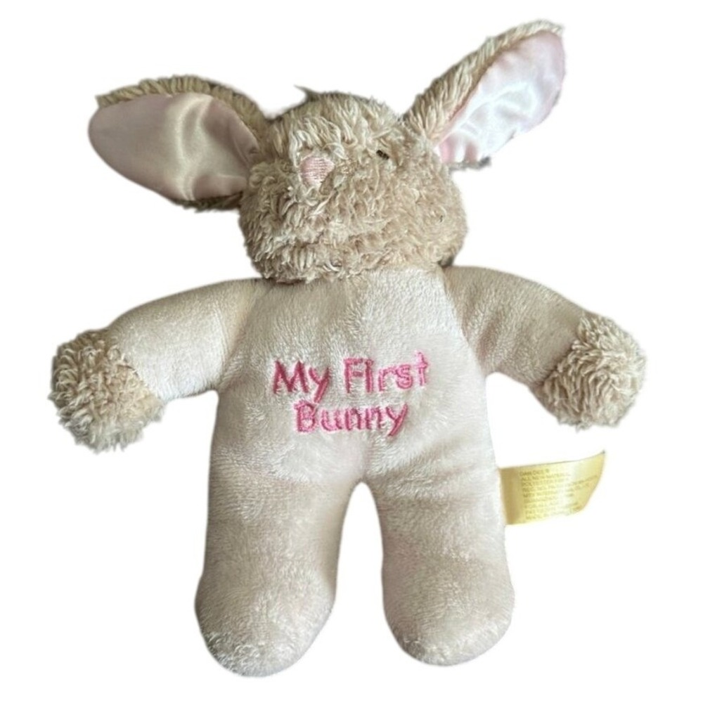 Dan Dee My First Bunny Plush Stuffed Animal Cream Pink‎ KB475205-1A 8 Inch